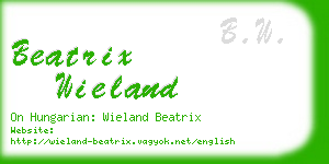 beatrix wieland business card